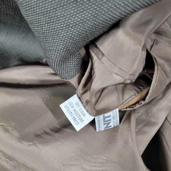 Hugo Boss Galilei Omega Suit Mens 42S Tan Brown Flat Knit Wool Blend Two Button - Picture 13 of 16